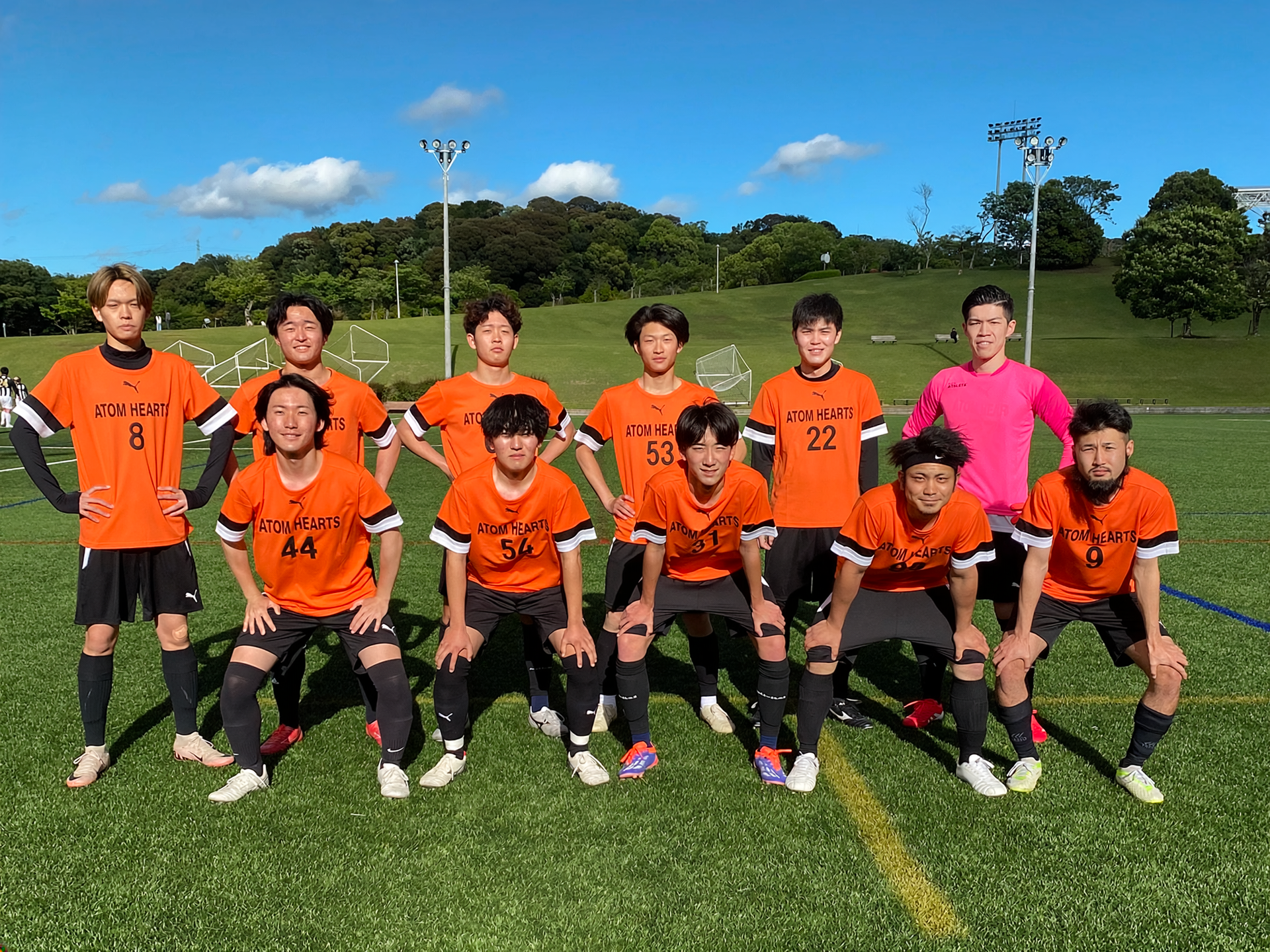 古川アトムハーツの選手集合写真